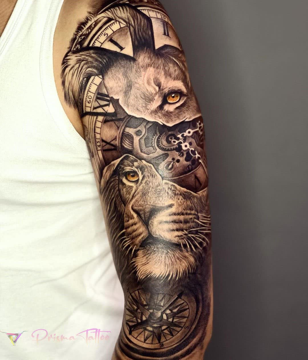 Renkli & Neo dövme çalışması · Prisma Tattoo