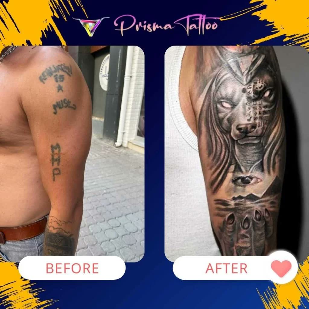 Kapatma dövme çalışması · Prisma Tattoo