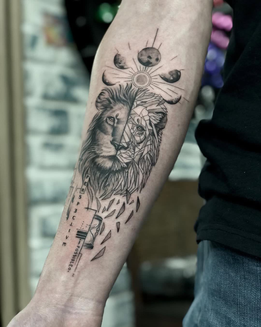 Siyah & Gri dövme çalışması · Prisma Tattoo