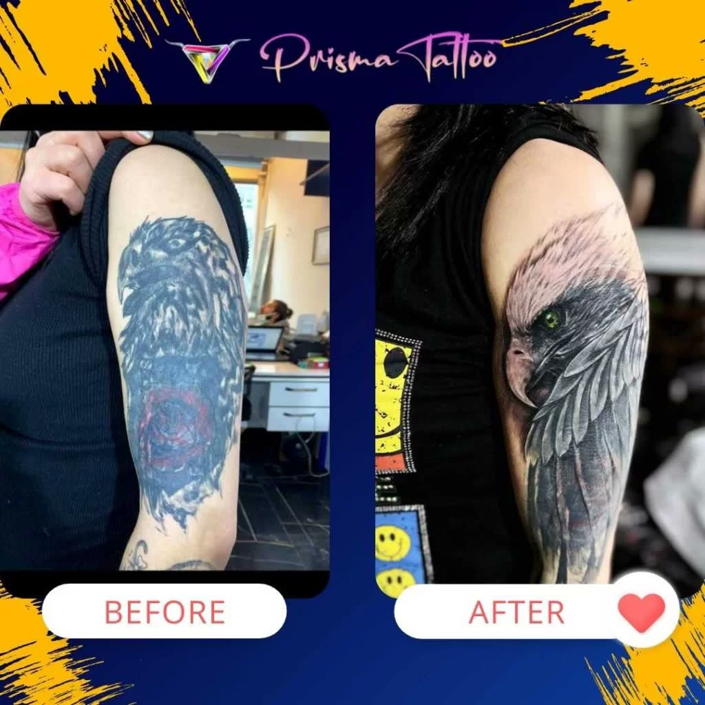 Kapatma dövme çalışması · Prisma Tattoo