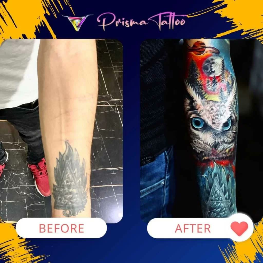 Kapatma dövme çalışması · Prisma Tattoo
